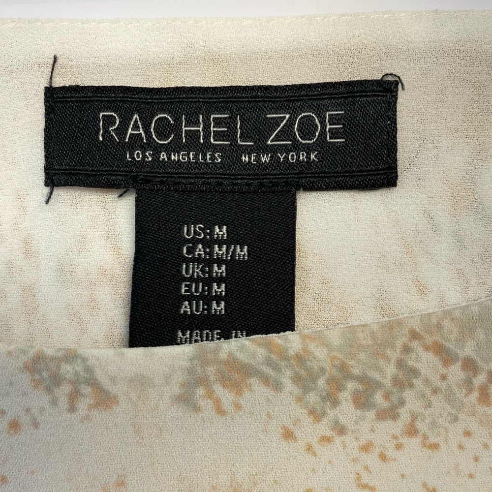 Rachel Zoe Neutral Snake Python Print Strappy Flowy Tank Top Size Medium - Picture 7 of 15